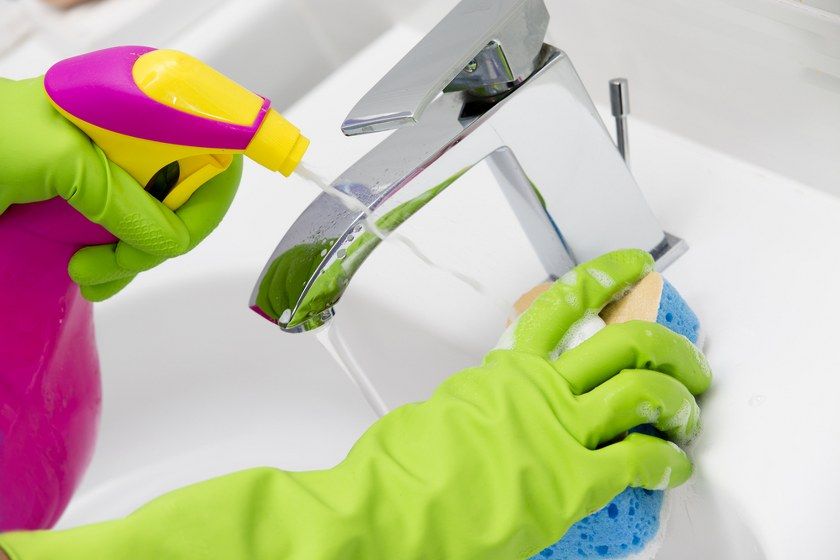 bathroom cleaning