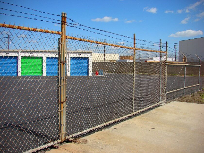 storage facility fence