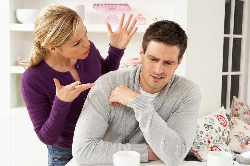 couple quarrelling